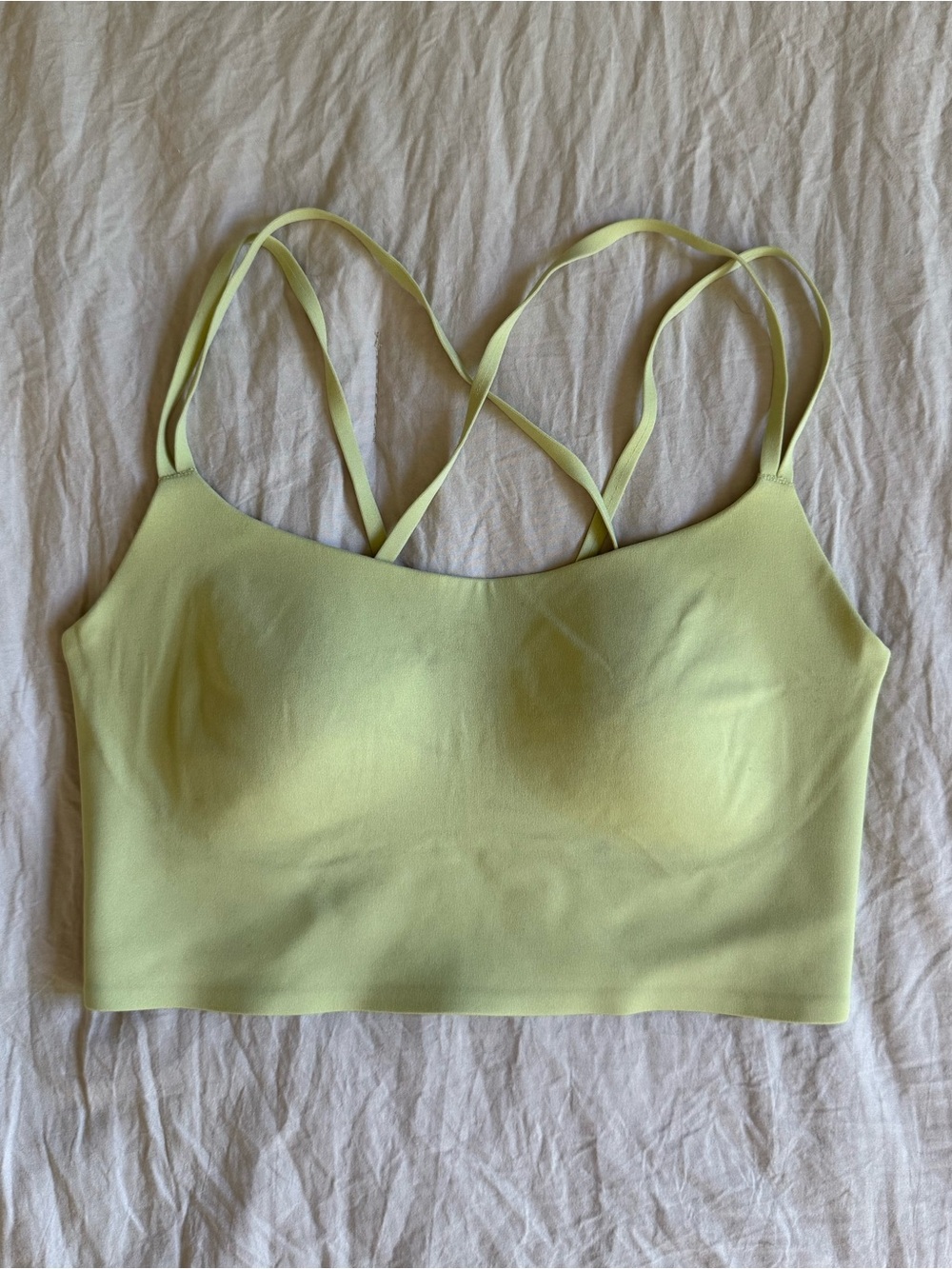 aerie Double Crisscross Seamless Brami — Soft Lime